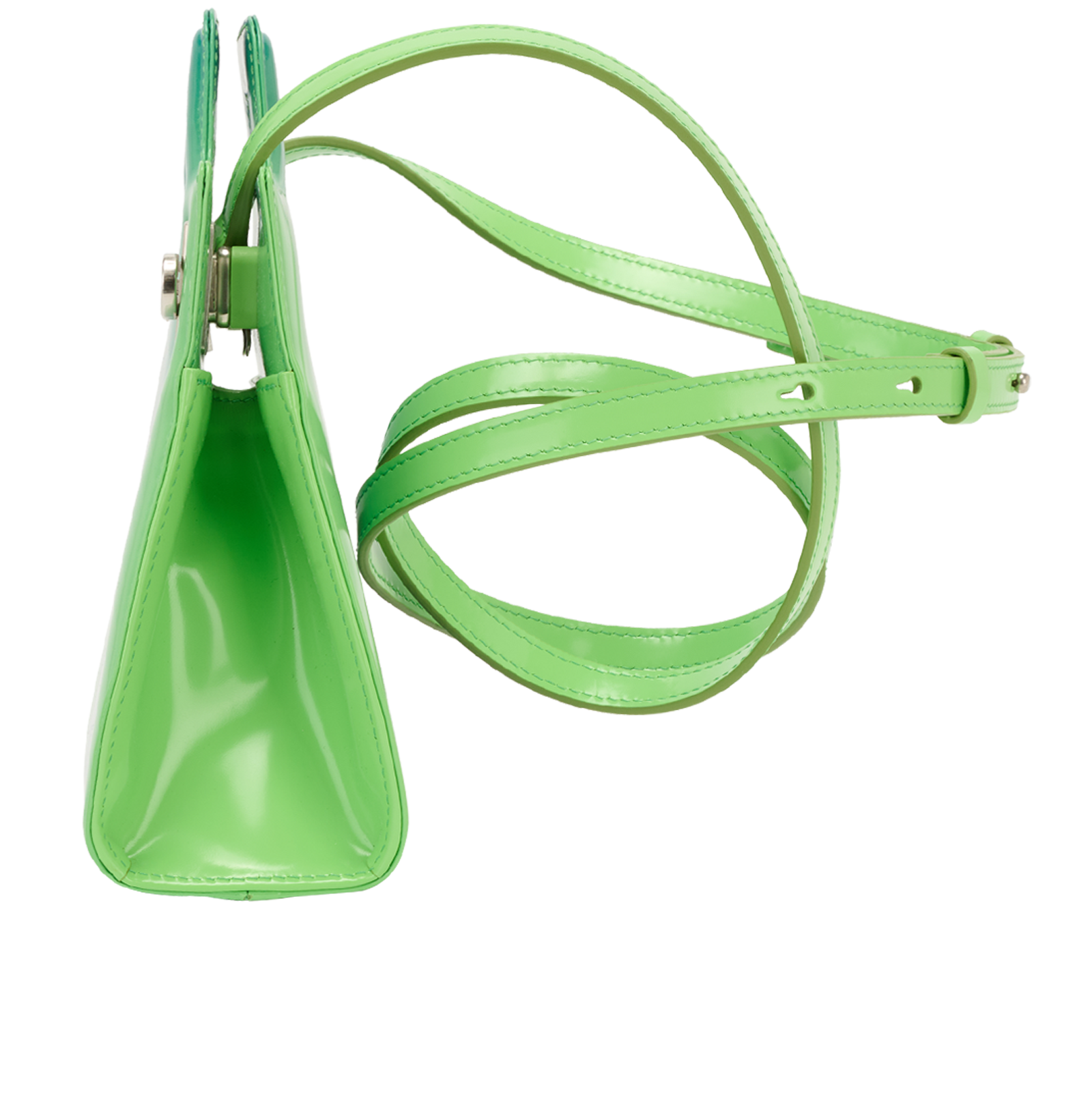 Mini Wanda Ombre Top Handle, &pound;450, Handbags, Blue/Green, Leather, Bottom view
